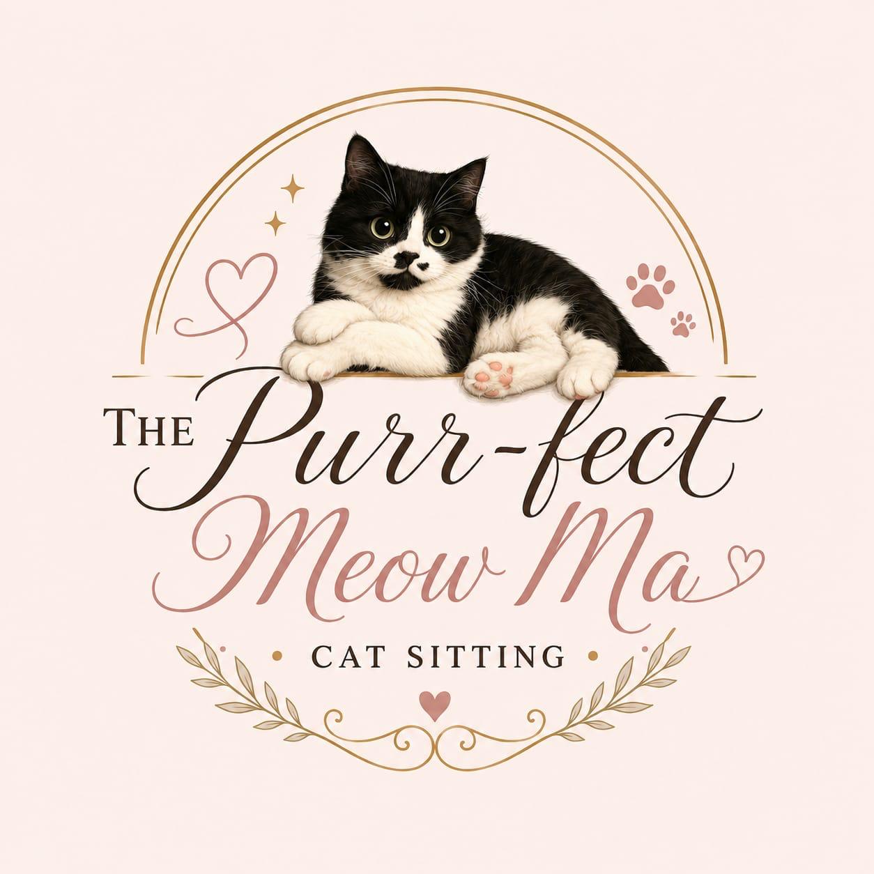The Purr-fect Meow Ma Cat Sitting logo