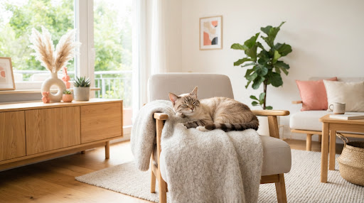 Cat at home in Guam
